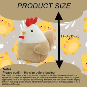 XiRiDa Chicken Stuffed Animal Plush Toy Funny Chick Doll Plushie Pillow Gifts 9"