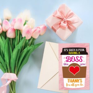 ceiba tree Happy Boss's Day Card with Envelopes Boss Gratitude Notecard Thanks for All You Do Card for Boss Lady Leader Employer Men Women