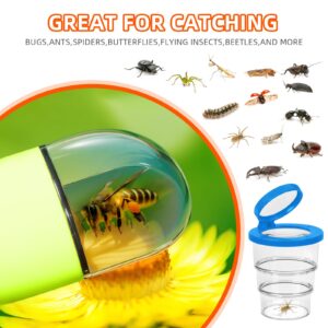 Bug Catcher with Magnifying Insect Bug Box, Bug Catching Kit Tool for Kids & Adults, Bug Collection Kit Contactless Quick Release Bug Grabber Trap for Spider Insect Catcher for Nature Explore(Green)