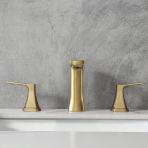 Galim Widespread Bathroom Faucet, Single Hole Sink Faucets for Bath & Kitchen, Double Handle Water Faucet, Brass Cartridge, Modern Top Mounted Design, Suitable for Hot and Cold Water, Charcoal Gray