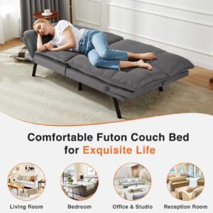 DUMOS futon Sets Sofabed, Dark Grey