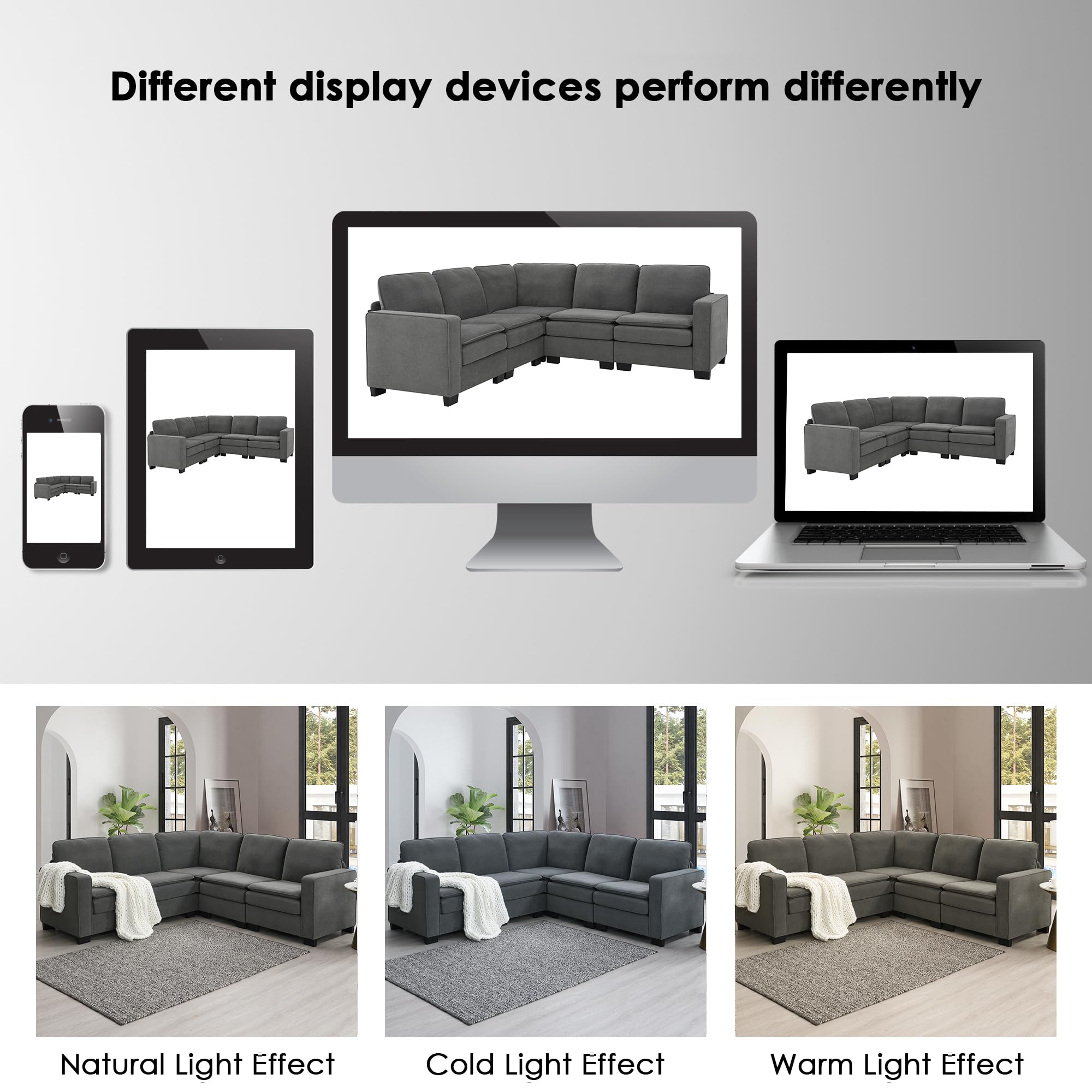 Merax 89"x89" Oversized Velvet Sectional Sofa, Large L Shaped Upholstered Indoor Furniture with Double Cushions, 5 seat Cloud Corner Couch for Living Room, Apartment, Office, Gray