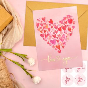 ceiba tree Love Card Anniversary Card Sweetest Day Card for Him Her with Envelopes