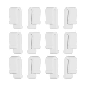 gadget ray dutch oven lid protector clips flexible bumper for storage pack of 12 made in the usa (white)