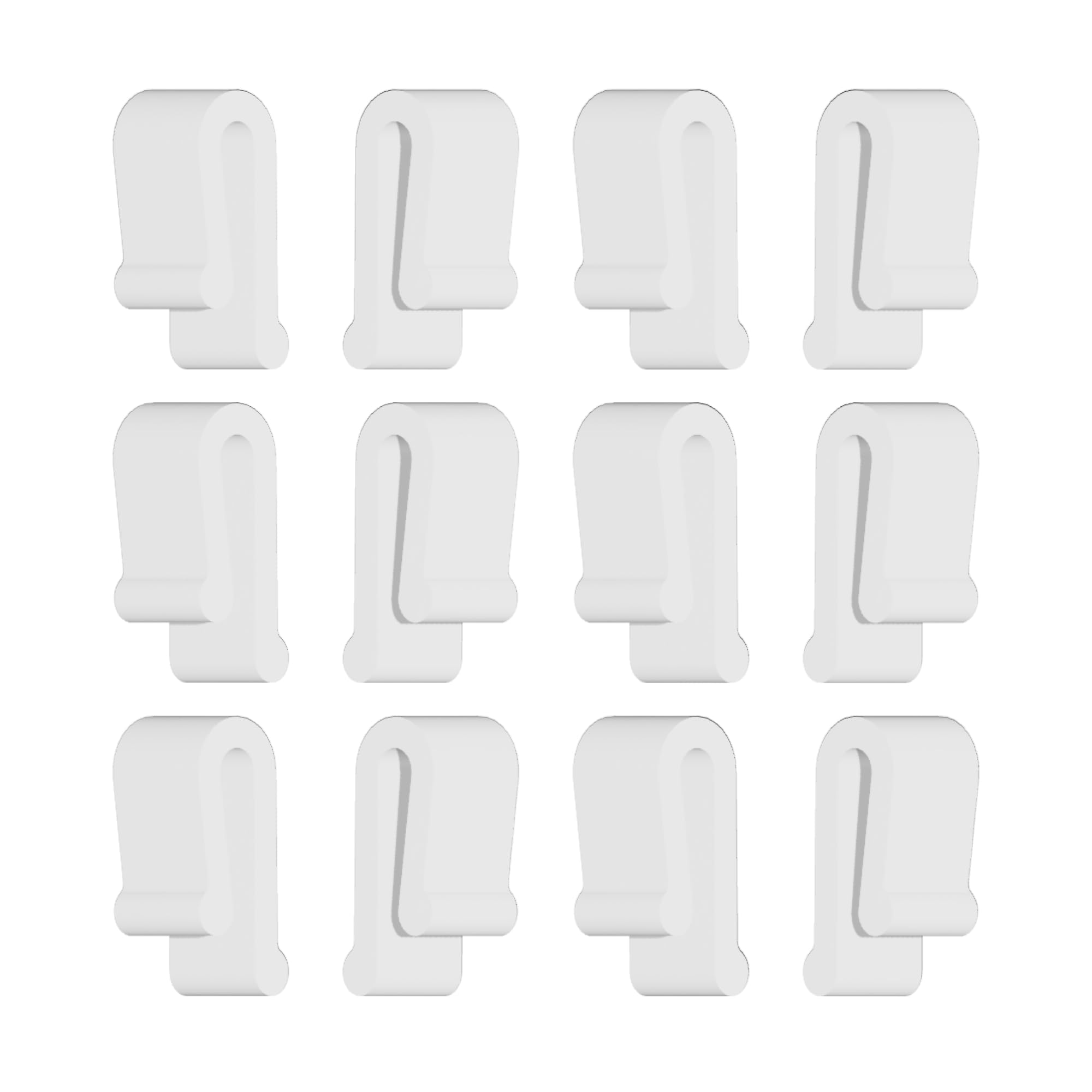 Gadget Ray Dutch Oven Lid Protector Clips Flexible Bumper for Storage Pack of 12 Made in The USA (White)