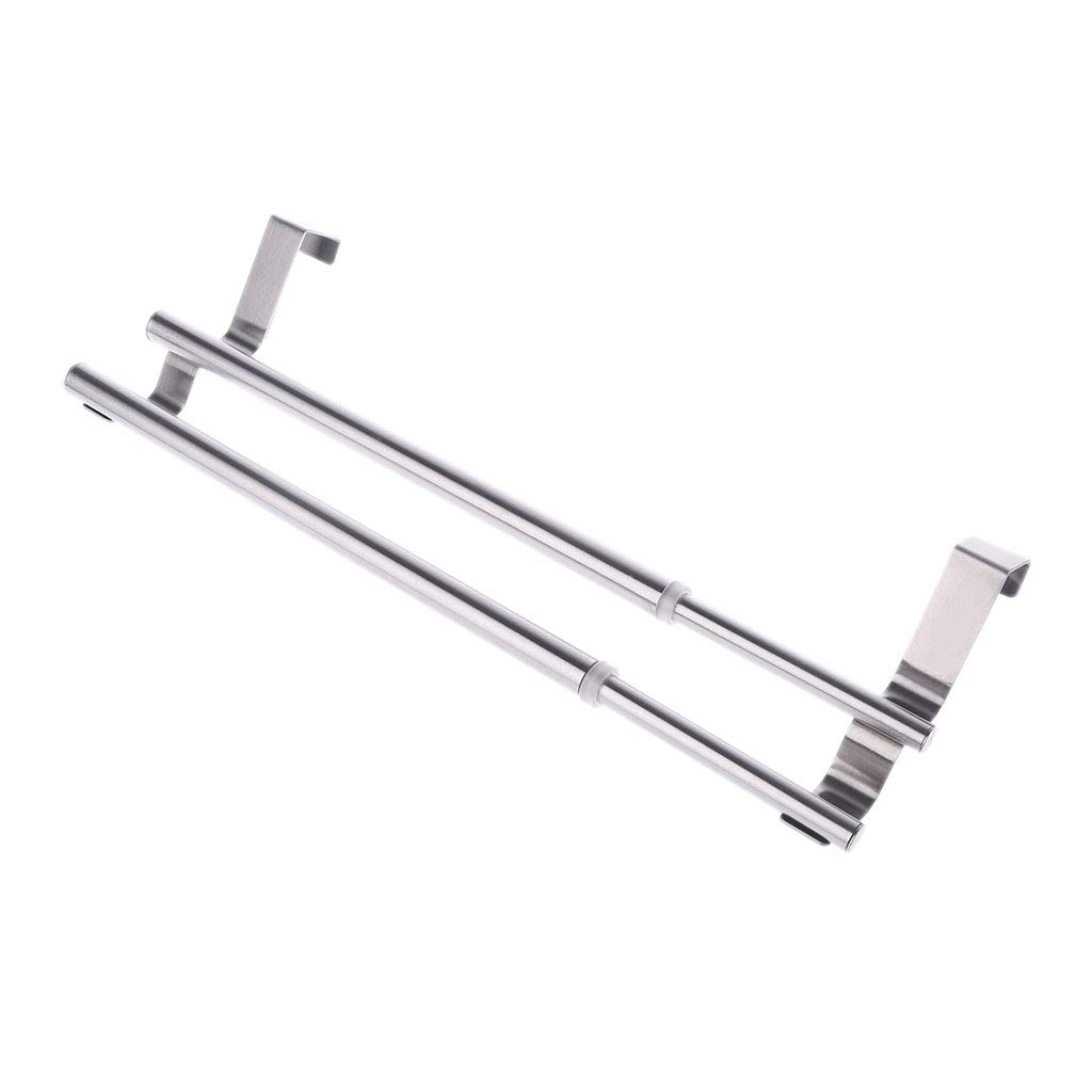 LOXGO Extendable Over Door Towel Rack Hanging Holder Bathroom Kitchen Hotel Cabine Towel for Bathroom Hand