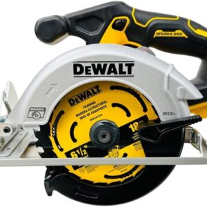 DEWALT DCS566 20V Circular Saw, 20V Cordless Brushless 6.5"" Circular Saw (Bare Tool Only, Bulk Packed), Yellow