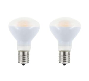 greeogin 2-pack e17 r14 led bulb, 4w warm white 120v e17 intermediate base mini reflector floodlight light bulb, non dimmable