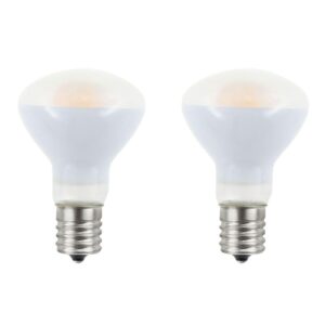 Greeogin 2-Pack E17 R14 LED Bulb, 4W Warm White 120V E17 Intermediate Base Mini Reflector Floodlight Light Bulb, Non dimmable