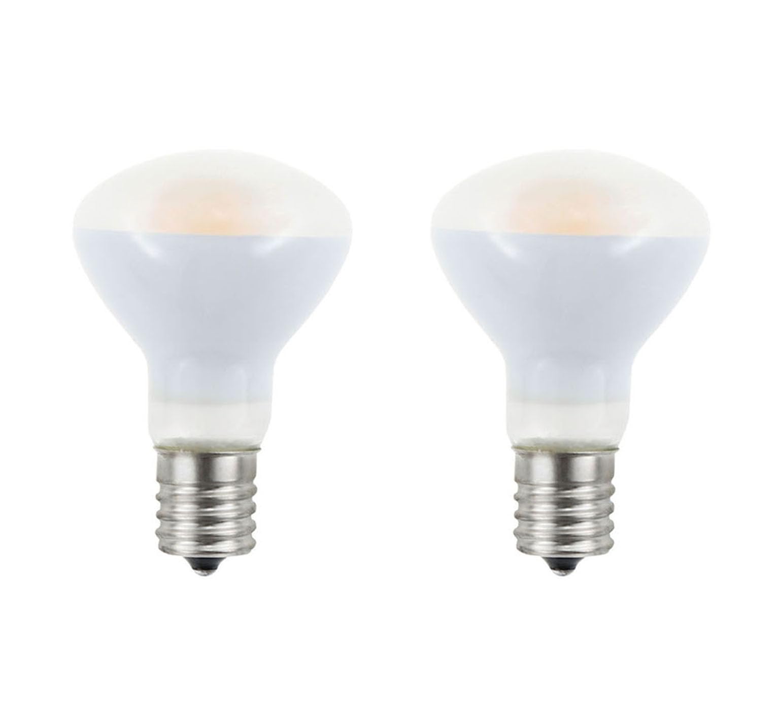 Greeogin 2-Pack E17 R14 LED Bulb, 4W Warm White 120V E17 Intermediate Base Mini Reflector Floodlight Light Bulb, Non dimmable