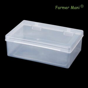 2Pack Polypropylene Rectangle Small Storage Containers Box,Rectangular Clear Plastic Storage Containers Box for Collecting Small Items, Beads, Game Pieces, Business Cards, Crafts Accessories