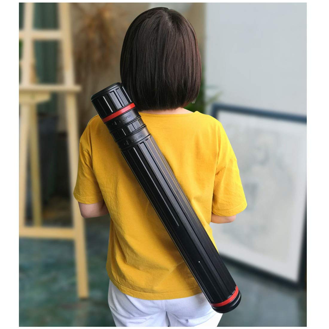 Poster Tube Expandable Blueprint Carrying Transport Tubes, Small 105cm/41",Large135cm/53"Documents Blueprints Artworks Scrolls Tube with Strap Poster Tube (Large77cm-135cm)