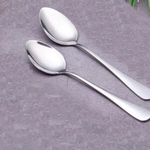 ALONURISH 2PCS Funny Laser Engraved Spoons, Bout To Stir Up Some Shit, Christmas Birthday Gifts for Mom/Grandma/Grandpa/best Friend, 7*1.57 inches, Silver, YANG-N99