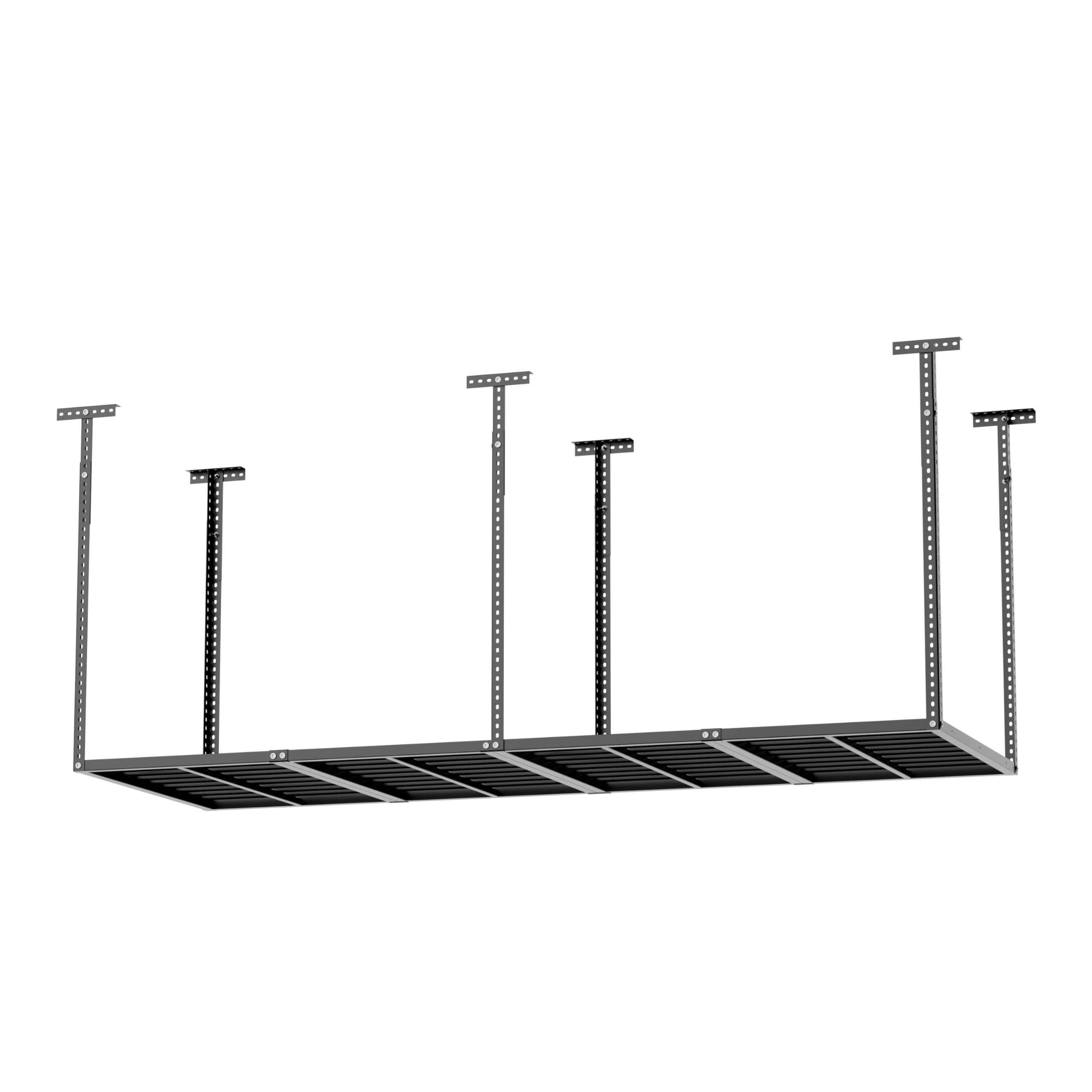 TUFFIOM Overhead Garage Storage Rack, 3x8 ft Garage Ceiling Storage Racks, Heavy Duty Adjustable Upgraded Reinforced Hanging Storage Rack for Garage Storage, Organization, 750 lbs Capacity, 22''-40"