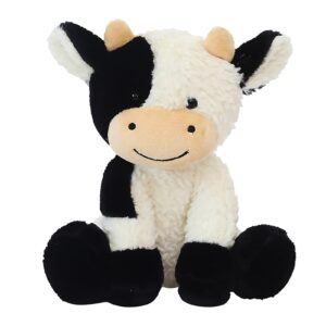 xirida cow stuffed animal plush hugging toys throw pillow plushie dolls for kids 9"