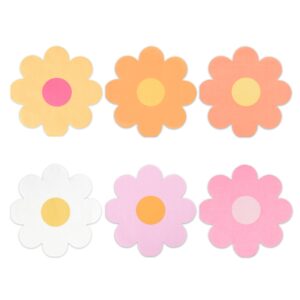 120 daisy paper napkins groovy party napkins daisies floral disposable dinner napkins boho retro flower dessert luncheon napkins for birthday baby shower wedding party supplies