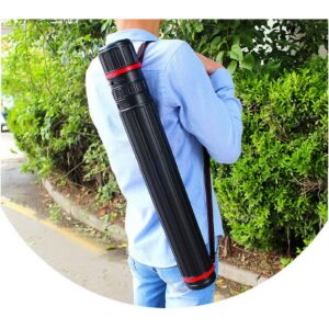 Poster Tube Expandable Blueprint Carrying Transport Tubes, Small 105cm/41",Large135cm/53"Documents Blueprints Artworks Scrolls Tube with Strap Poster Tube (Large77cm-135cm)