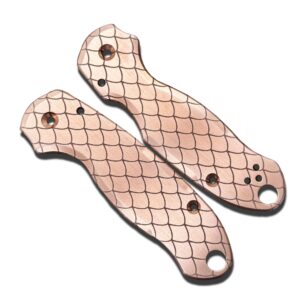 DRAGONSKIN Engraved Copper Scales for Spyderco para 3