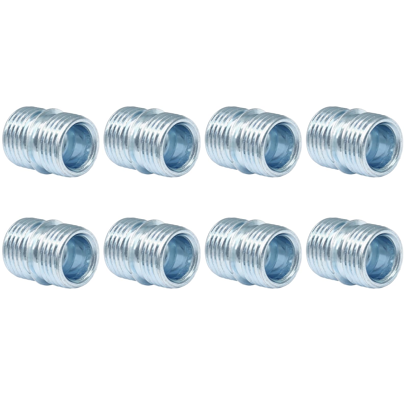 Coufce 8 PCS 3/4 Inch / 19mm Diameter Metal Rack Connector, Coarse Thread 0.035"/ 0.9mm Thick Shelving Connectors, Pole Connector, Wire Shelf Pole Connectors for Shelf Unit, Wire Rack Shelving