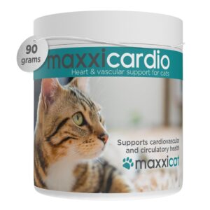 maxxipaws maxxicardio heart & cardiovascular powder supplement for cats, 3.2oz