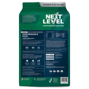 Next Level Super Premium Dog Food – Performance Plus™ – Dry Kibble for Active Adult Dogs – 26% Protein, Beef, Pork, Fish, Chicken & Gluten Free Grains – Glucosamine & Chondroitin for Joint Health