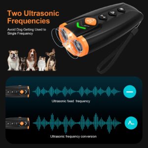 NEVERYOUYU Dog Barks No More Devices, 5 in 1 Rechargable Ultrasonic Anti Barking Device 35FT with High Low Mode, Safe & Painless, Dog Bark Deterrent Devices Portable Bad Haviour Stopper