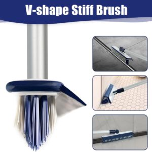 Magic Broom Sweeper, Multifunction Silicone Broom, Household Squeegee Broom for Floor Cleaning, Bathroom, pet Hair, Dark Blue Dog Broom Brush Set (Blue)