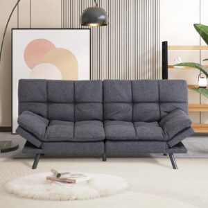 hcore bed, linen futon couch with armrests sofas, natural grey