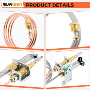 SURIEEN Natural Gas and LP Pilot Burner Assembly, Replacement for Model HPC-102-36 (102 Pilot Burner Assembly NG with LP), Compatible with Rebertshaw 36" Leads for Natural Gas and LP (102)