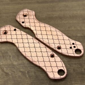 DRAGONSKIN Engraved Copper Scales for Spyderco para 3