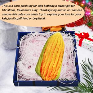 XiRiDa Corn Plush Stuffed Plant Hug Toy Funny Food Throw Pillow Gift for Kids 19.6"