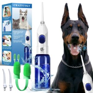 new upgrade dog tooth brushing kit, dog toothbrush for teeth cleaning tool & dental care accessories, pet manual teeth cleaner, tooth brushing dogs,equipped dog finger toothbrush, fits for large pet