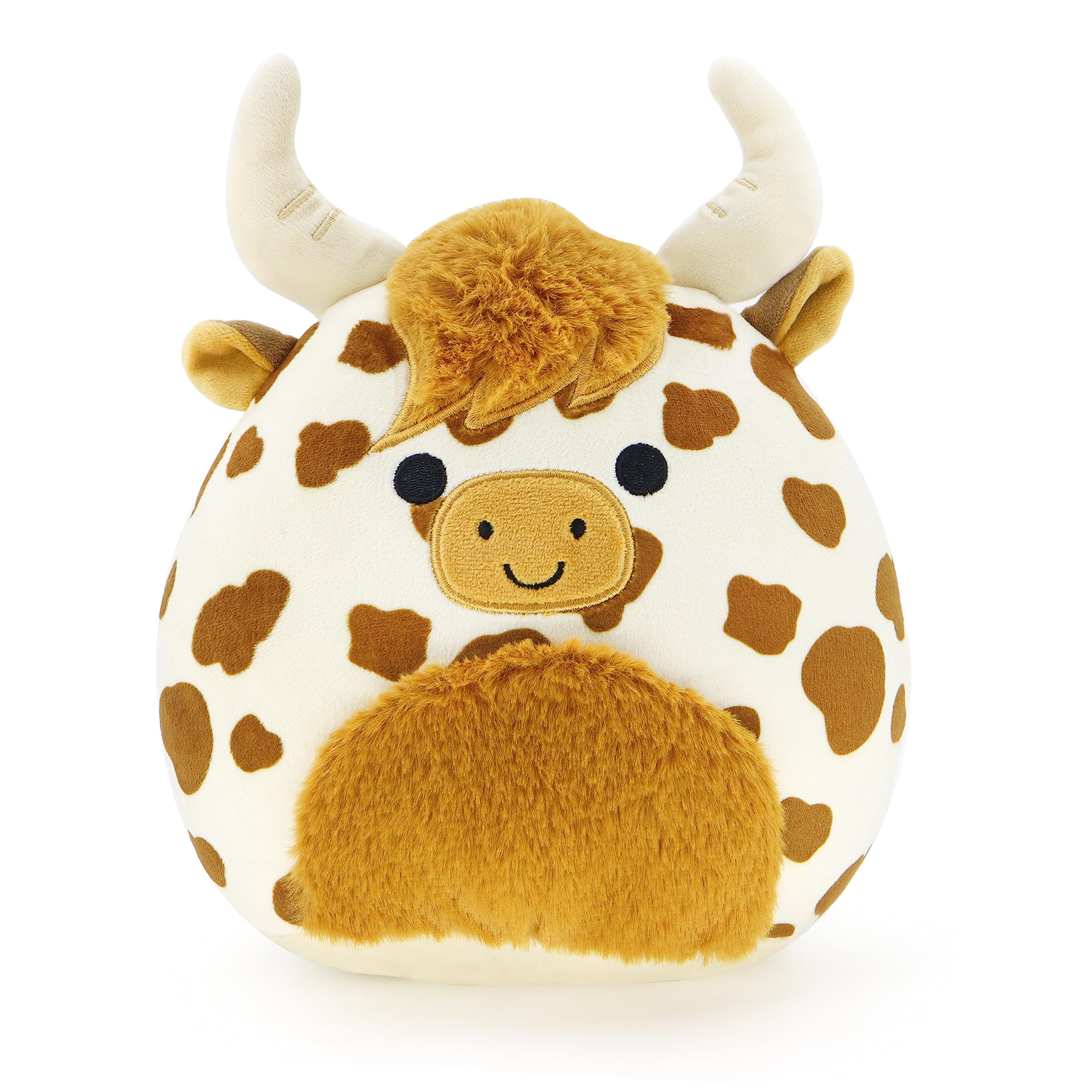 Highland Cow Plush Pillow, Chubby Highland Cow Plush Animal Creative Gift, Gift for Kids and Adults