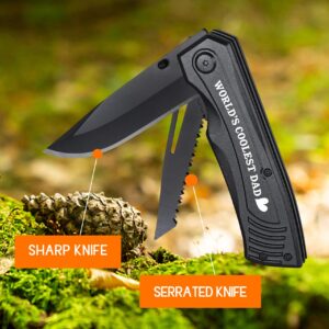 WORLD’S BEST DADDY Multitool+'World's Coolest Dad' Pocket Knife