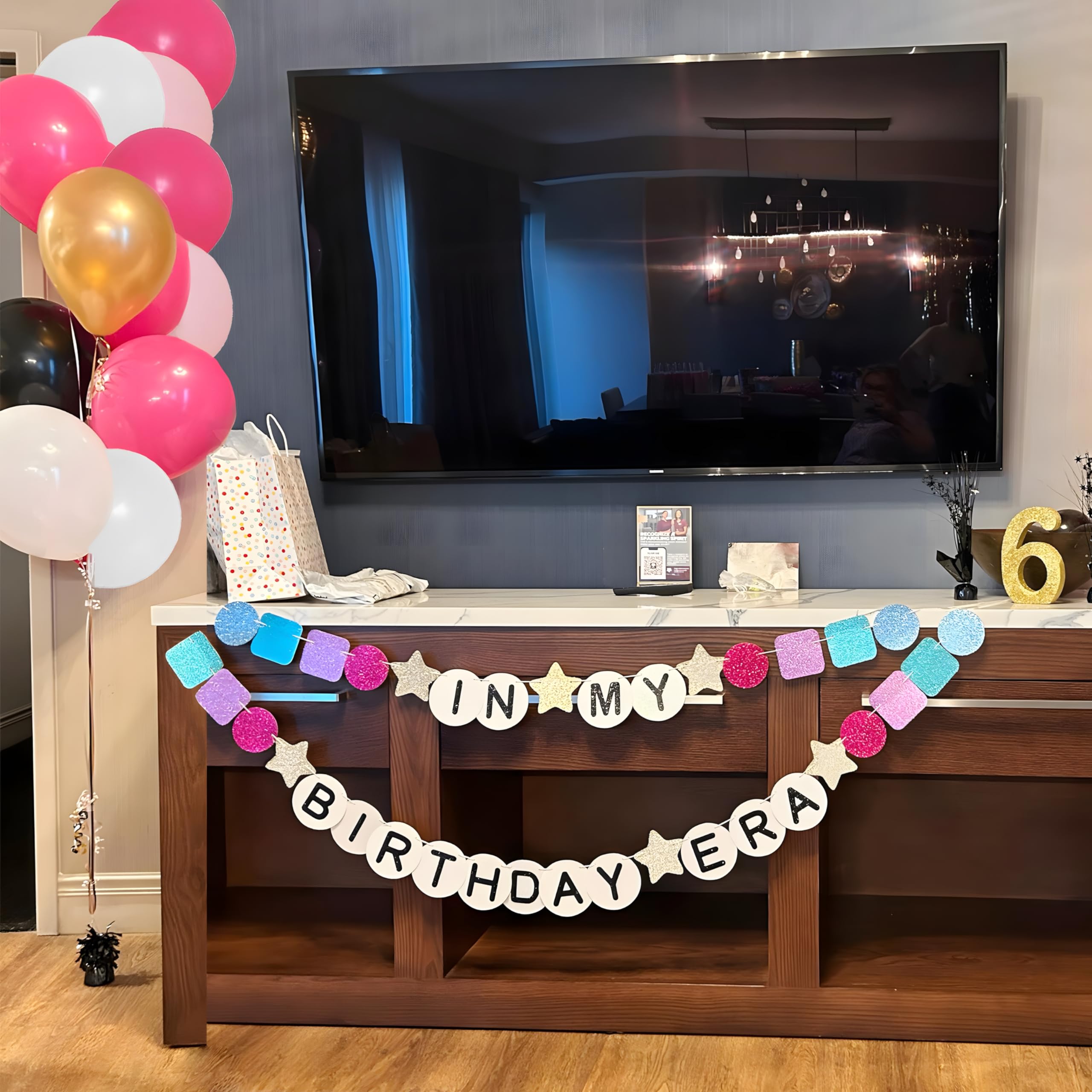 156 Pcs Custom Name Age Numbers 0 to 9 Friendship Bracelet Birthday Banner,in My Birthday Era Personalized Banner for Popular Birthday Decorations Happy Birth-tay Decorations Graduation Decorations