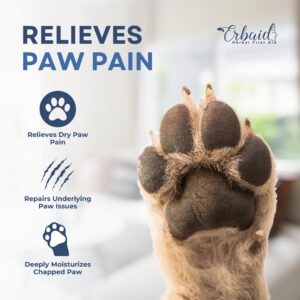 Dog Paw Pad Balm – Natural Pet Paw Balm Stick for Dry, Itchy, Cracked Irritated Skin – Paw Protector Moisturizes & Soothes Paws, Nose, Elbows – Lick Safe Itchy Skin Relief for Dogs, Cats, Made in USA