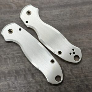 Brushed BRASS Scales for Spyderco Para 3