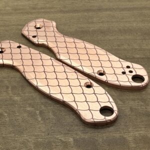 DRAGONSKIN Engraved Copper Scales for Spyderco para 3