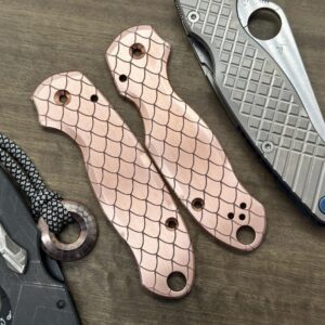 DRAGONSKIN Engraved Copper Scales for Spyderco para 3