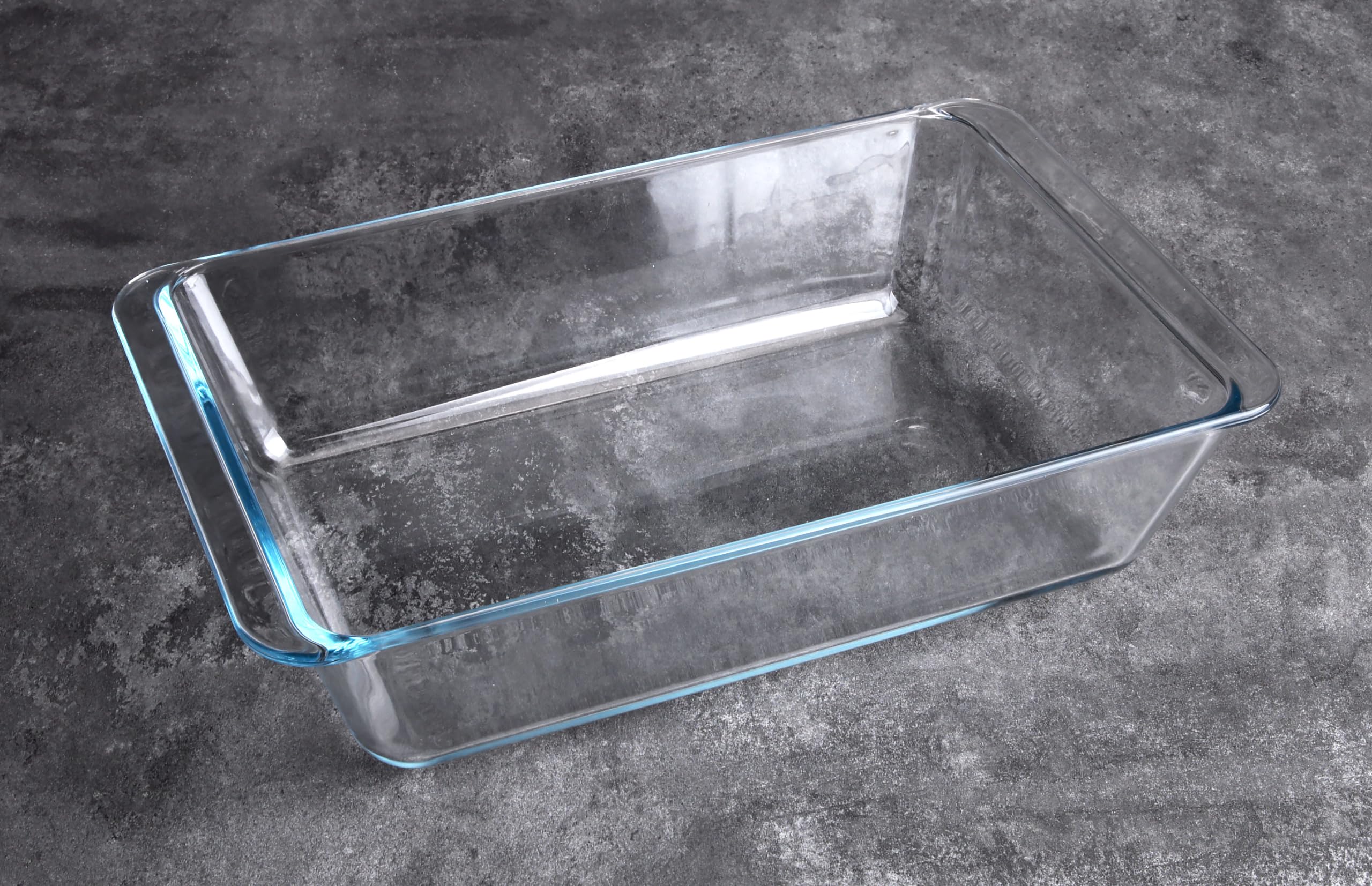 Deep Clear Glass Baking Dish, Rectangular Tempered Glass Baking Pan, The Largest casserole dish. -5.4 Liter