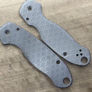 SEIGAIHA Zirconium Scales for Spyderco para 3