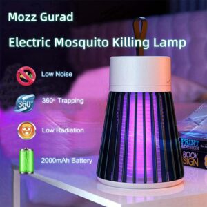 Mozz Guard Mosquito Zapper, 2024 New MozzGuard Outdoor Mosquito Lamp, USB Charing and Low Noise, Portable Cordless Zapper Outdoor, for Indoor, Home Garden, Camping, Picnic (2 Pack)