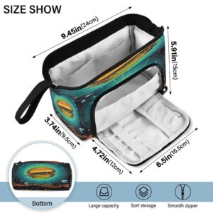 Emelivor Cartoon Hamburger Planet Pencil Case Large Capacity Pencil Pouch Bag with Compartmens Pen Bag Case with Zipper Stationery Bag Pencil Organizer for School Office Adults College Teens