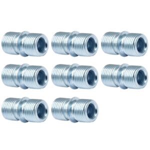 coufce 8 pcs 1/2 inch / 12.7mm diameter metal rack connector, coarse thread 0.019"/ 0.5mm thick shelving connectors, pole connector, wire shelf pole connectors for shelf unit, wire rack shelving