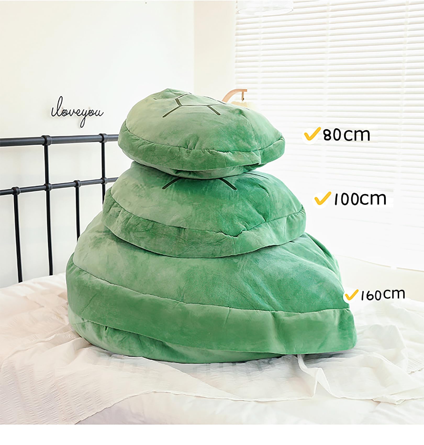 Cenbini Multifunctional Giant Wearable Turtle Pillow, Multifunctional Wearable Turtle Shell Pillow, Weighted Turtle Shell Body Pillow (B-100cm/40in)