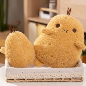 ZCPACE Cute Potato Plush Toy Kawaii Potato Stuffed Animal Soft Stuffed Food Potato Plushie Pillow Toys Doll Kids Gifts 9 Inches (Cute A)