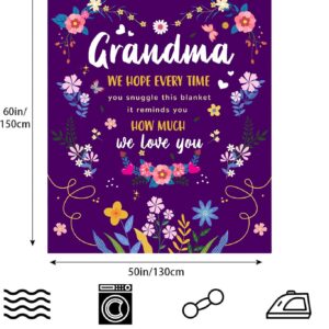 AISDE Grandma Gifts Blanket, Birthday Gifts for Grandma, Grandma Birthday Gifts, Vacation Gifts for Grandma, Grandma Gifts Ideas, Grandma Gifts from Grandkids