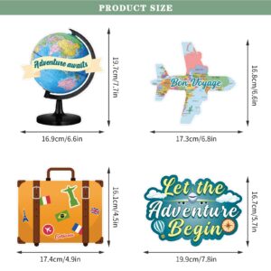 Let The Adventure Begin Photo Booth Props,31pcs Adventure Baby Shower Photo Props for Adventure Awaits Baby Shower,Adventure Awaits Party Decorations Travel Themed Party Supplies