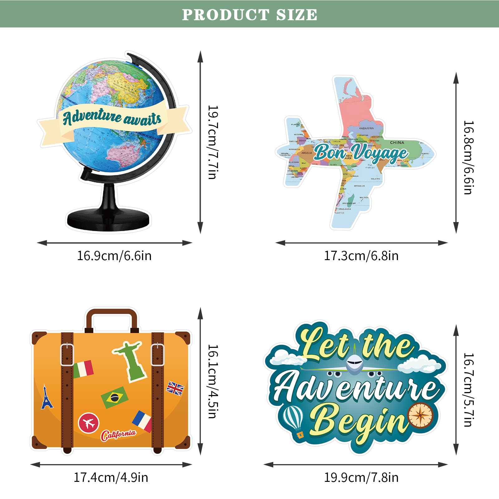 Let The Adventure Begin Photo Booth Props,31pcs Adventure Baby Shower Photo Props for Adventure Awaits Baby Shower,Adventure Awaits Party Decorations Travel Themed Party Supplies