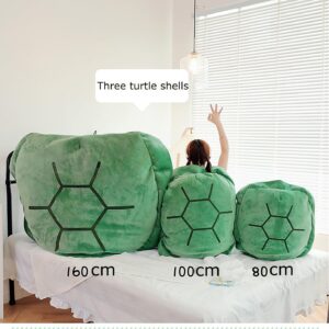 Cenbini Multifunctional Giant Wearable Turtle Pillow, Multifunctional Wearable Turtle Shell Pillow, Weighted Turtle Shell Body Pillow (B-100cm/40in)